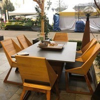 Фото Комплект стіл з грилем Quan Garden Art на 6 персон коричневий QN93063