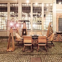 Фото Комплект стіл з грилем Quan Garden Art на 6 персон коричневий QN93063