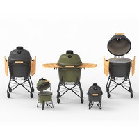 Фото Великий керамічний вугільний гриль BergHoff антрацитовий 2415713